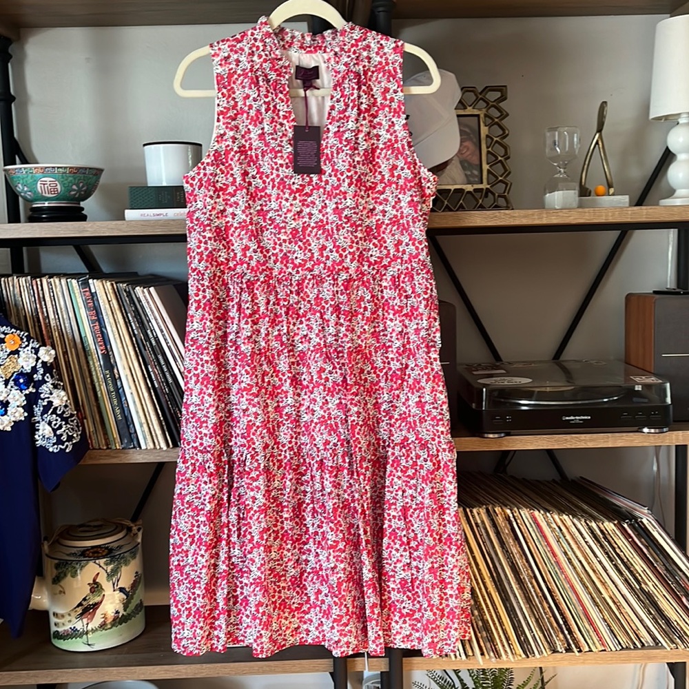 NWT J. Crew Liberty Print Tiered Dress